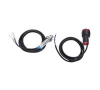 SEAFRONT Tachymètre Capteur à Effet Hall LED Jauge de RPM Affichage Numérique Rouge à 4 Chiffres Compteur de Vitesse NPN 30-9999RPM 22mm avec Précision ±0,1% Indicateur de Plage pour