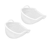 SEAFRONT Tamiseur de Sol, 2 Pièces Plastique Dur Épais avec Poignées | Tamis à Sable de Jardin, Grille en Plastique PP, Criblage de Compost, de Fossiles, Coquilles pour vers de Farine et