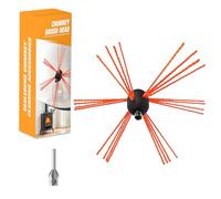 Sealegend 1 brosse de ramonage avec adaptateur pour perceuse électrique | Kit de nettoyage de cheminée - Brosse en nylon durable pour cheminée