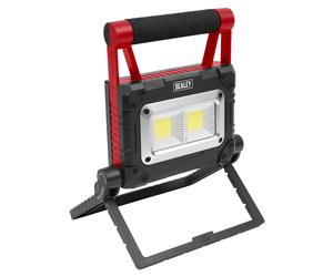 Sealey 15W COB LED Lampe Solaire Rechargeable Portable LEDFL15WS