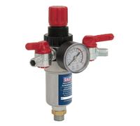 Sealey Air Filtre Régulateur 1cmBSP Mâle 0.6cmBSP Mâle Airflow 76 Cfm Sa4fr/38
