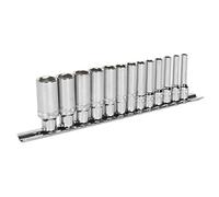 Sealey Ak2747 Jeu de douilles 13 1/10,2 cm SQ Drive Deep verrouillage ™ 6PT Metric