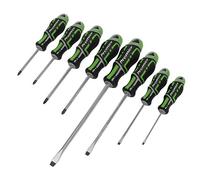 Sealey AK4322HV Lot de 8 tournevis Gripmax Vert haute visibilité