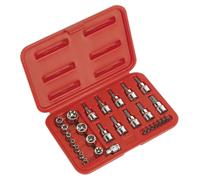 Sealey Ak6193 Trx-Star Socket And Security Bit Set 29Pc 1/4Sq And 3/8Sq Drive