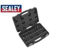 Sealey AK6197B Premier Noir Embout Set Mâle Femelle Trx-Star Torx T8-T60 E4-E2