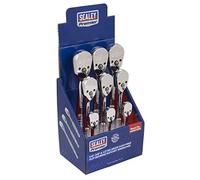 Sealey AK6672DB Boîte de 9 clés à cliquet à tête carrée 1/4", 3/8" et 1/2"