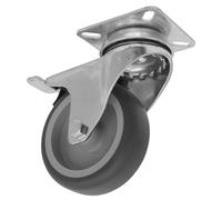Sealey Charge Moyenne Thermoplastique Roulette Pivotante Roue Avec Total Lock