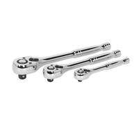 Sealey Cliquet Clé Set 3pc Poire Tête Clapet Inversé 0.6cm 1cm Et 1.3cmD AK6672
