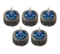Sealey FW6030805 60 x 30mm Abrasif Rabat Roue Sur 6mm Arbre 80Grit - Paquet De 5