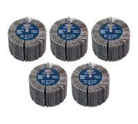 Sealey FW8040405 80 x 40mm Abrasif Rabat Roue Sur 6mm Arbre 40Grit - Paquet De 5
