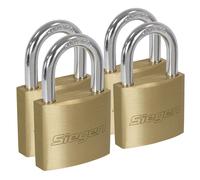 Sealey Laiton Corps Cadenas Avec Cylindre 40mm Serrure Aussi Paquet De 4 S0992