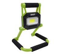 Sealey Rechargeable Portable Pli Plat Projecteur 10W Cob LED Lithium-Ion LEDFL1