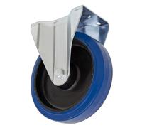 Sealey Résistant Bleu Élastique Caoutchouc Fixé Roulette Roue 160mm - Commerce