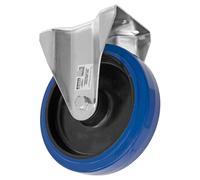 Sealey Résistant Bleu Élastique Caoutchouc Fixé Roulette Roue 200mm - Commerce