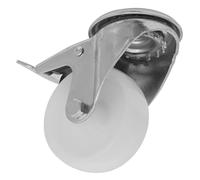Sealey Résistant Nylon Roulette Roue Verrou Trou Avec Total 80mm - Commerce