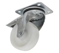 Sealey Roulette Roue Pivotant Plaque Avec Total Serrure 100mm SCW4100SPL