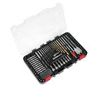 Sealey Set Mèche Perceuse 104pc Bois Métal Masonry Avec Screwdriver AK47104