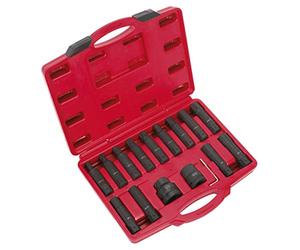 SEALEY sx098 3/4/2,5 cm carré Drive Impact hexagonale/Trx-star et Trx-star Douille femelle (16 pièces)