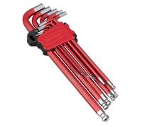 Sealey Tête Ronde Jeu de Clés Hex 11pc Anti-dérapant Extra-Long Métrique AK7164