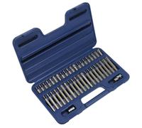 Sealey Torx Star Hex & Emnout Spline Set 42pc 1cm & 1.3cmD 30mm & 75mm Long