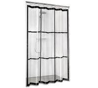 Sealskin Brix rideau de douche 200x180 cm transparent-noir 210961319