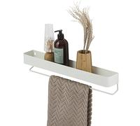 Sealskin Brix Support Mural avec Porte-Serviettes 55 cm Blanc