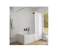 Sealskin Ensemble de rail de rideau de douche Easy Roll Aluminium mat