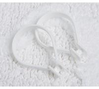 Sealskin Anneaux de Rideau de Douche, Blanc, 3 x 4,7 x 6,6 cm
