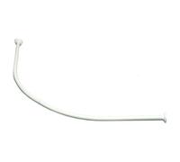 Sealskin Rondalux, Barre de rideau de douche d'angle, 95x95 cm, Acier inoxydable, Blanc