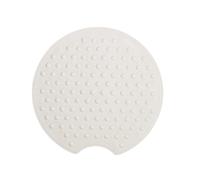 Sealskin Rotondo, Tapis Antidérapant, Ø 55 cm, Caoutchouc, Blanc