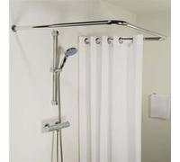 Sealskin Tringle de Rideau de Douche Combi Chrome Rail Salle de Bain Maison 436885 Argent G