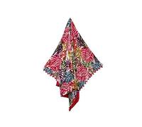 Seamar Kikoy Summer avec Pon Pon, 90 x 160 cm, serviette de plage double - Serviette paréo plage (feuilles colorées)