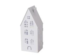 Seaside No.64 Lanterne en métal - Maison lumineuse/photophore - Parfait pour mettre en scène des bougies piliers, des bougies chauffe-plat et des lumières LED - Accessoire d'intérieur pour l'automne