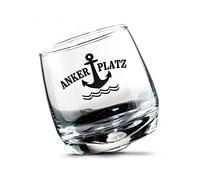 Seaside No.64 - Lot de 2 verres à whisky/verre oscillant/verre rhum - Coffret cadeau - Verre tempête de fête pour une soirée confortable avec impression maritime - Passe au lave-vaisselle (ancrage)