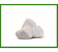 Seat Flor srl ® Galet blanc pour jardins, galet naturel super blanc pour jardins, galet de Thassos (3 tailles disponibles) (40/60 mm. 20 kg.)