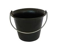Seau 11L Noir Plastique Fond Arrondi Anse 6,8 MONDELIN - 341020