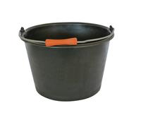 SEAU 16L PLASTIQUE NOIR EVASE CARRELEUR ANSE 6,3 MONDELIN - 341030