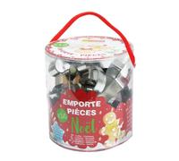Emporte-pièces Noël - SCRAPCOOKING - Seau de 18 pièces - Acier