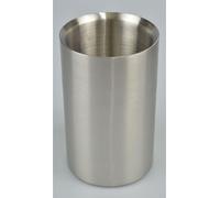 Seau à bouteille en acier inoxydable à double paroi – Seau à vin, à vin mousseux et à champagne, diamètre 11 cm, hauteur 18,5 cm, isolé