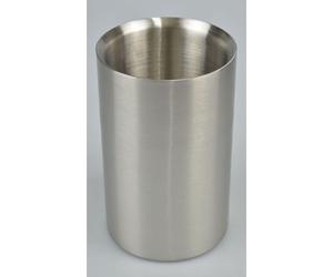 Seau à bouteille en acier inoxydable à double paroi – Seau à vin, à vin mousseux et à champagne, diamètre 11 cm, hauteur 18,5 cm, isolé