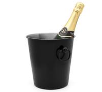 Seau à champagne 23 cm, noir, acier inoxidable, Leopold Vienna