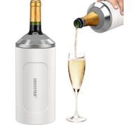 Seau à champagne 750ml Acier inoxydable Double paroi Seau à vin Portable Outdoor