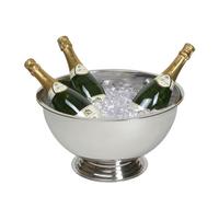 Seau à Champagne Acier Inoxydable 39x29 cm - Bol Élégant pour Sekt et Flacons