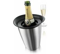 Vacu Vin Rafraîchisseur à Champagne Élégant - Refroidisseur en Acier Inoxydable pour Bouteilles de Prosecco & Vin - Taille Standard