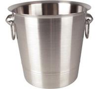 Seau à champagne en inox brossé professionnel 3,78 L Olympia Gris G
