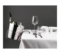 Seau à champagne professionnel en inox poli diamètre 204 mm Olympia Gris G