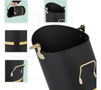 Seau à charbon 12 L - Seau en fer pour cheminée et barbecue