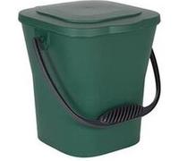 EDA - Seau à Compost 6 L - Mini Poubelle avec Couvercle - Fermeture Hermétique - Compact et Pratique - Vert