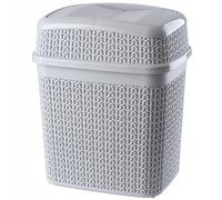 Seau à cosmétiques KADAX en plastique, poubelle avec couvercle oscillant, 5L,...