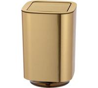 Seau à couvercle basculant Auron Gold - Salle de bain - Bol en métal - 1 pièce jetable - Couleur Auron Gold